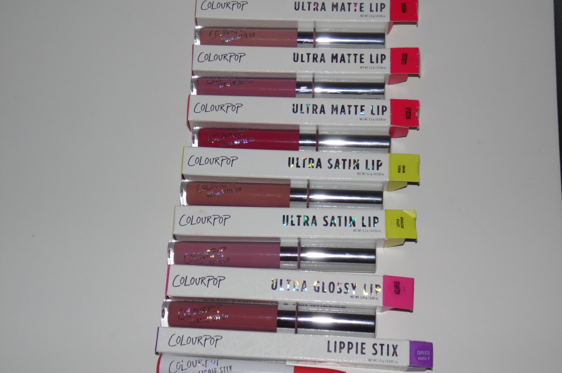 Colourpop Liquid Lips (Matte, Satin, Gloss)
